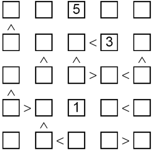 futoshiki puzzle